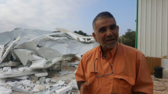 الرملة : توتر عقب هدم الجرافات بيت المواطن محمد القرم في حي الرباط فجر هذا اليوم